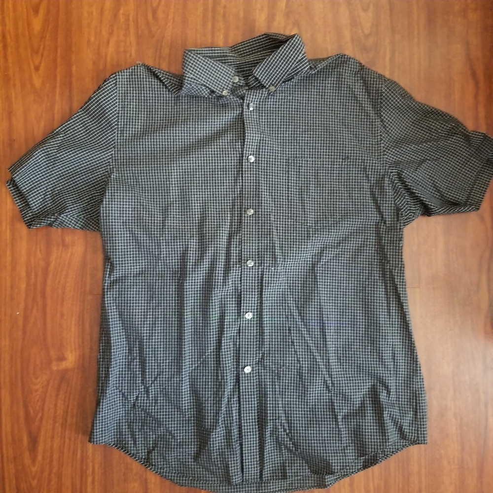 Casual Button Down Collar Plaid Shirt